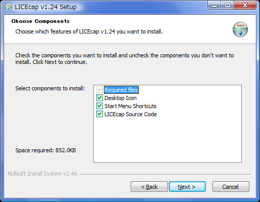 LICEcapインストール2