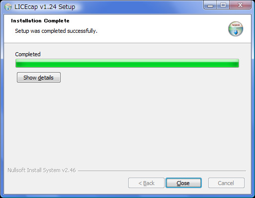 LICEcapインストール4