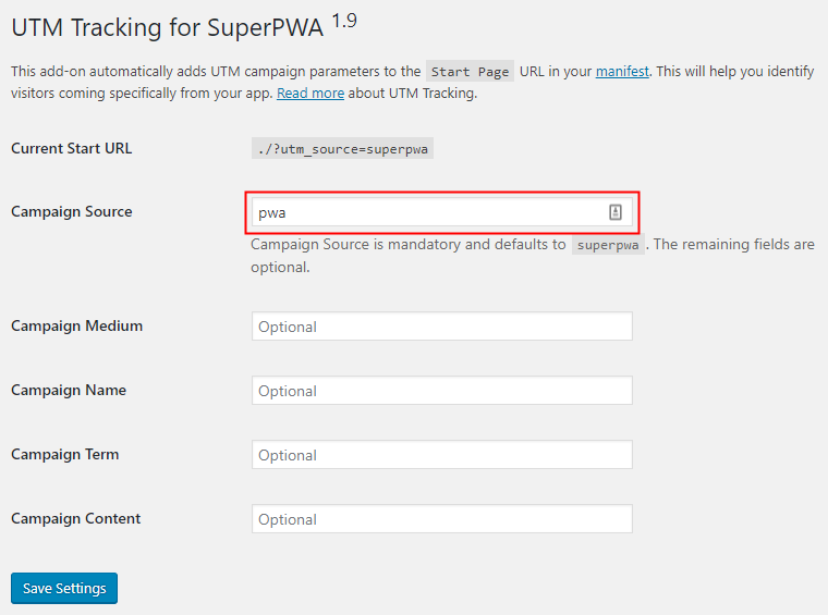 Super PWA Campaign Source