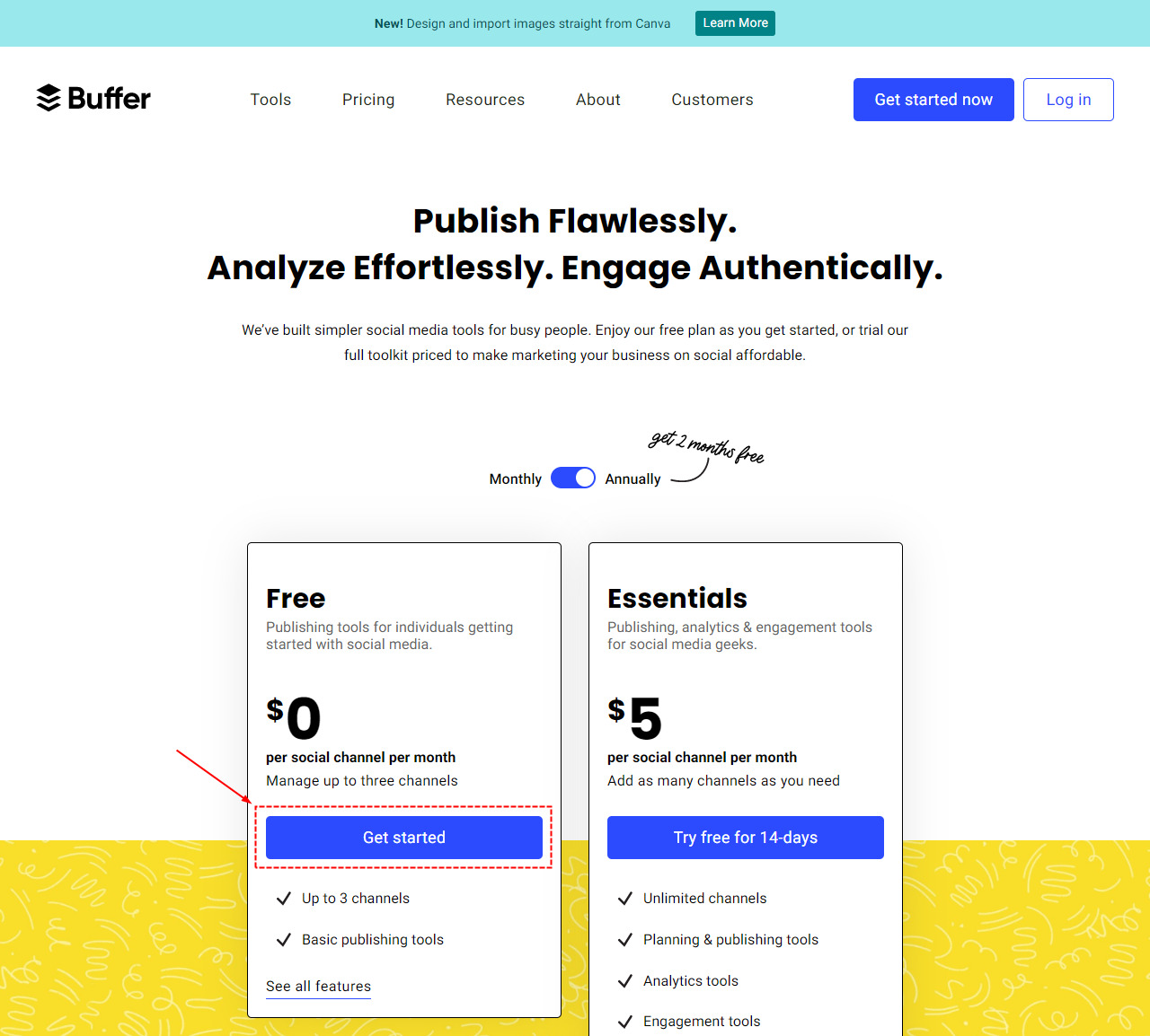 Buffer 無料プラン