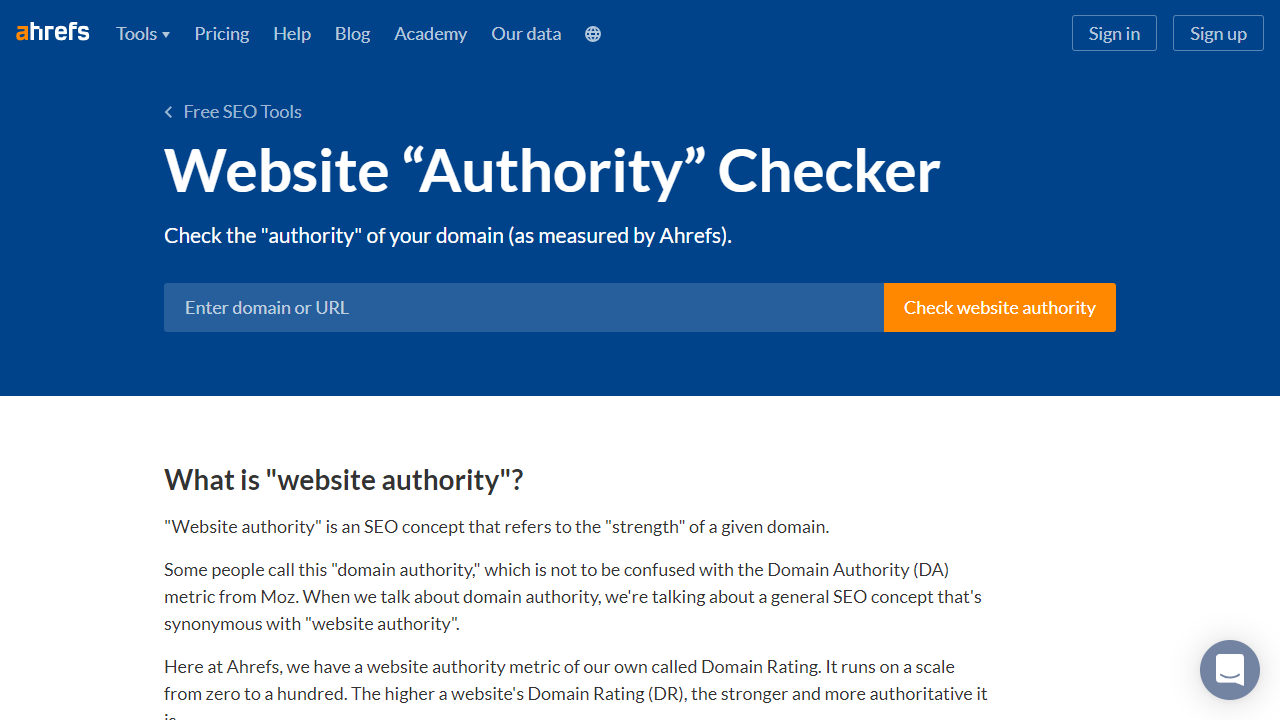 Website Authority Checker