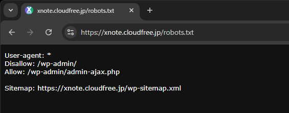 WordPress robots.txt 例