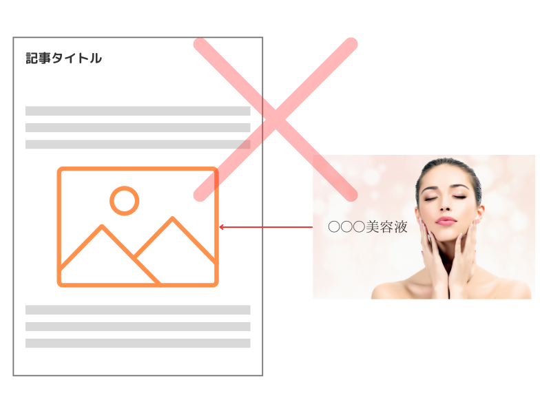 人物が映り込んでいる画像を掲載するのはNG