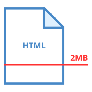 HTMLファイル単体で2MBまで読み込まれる